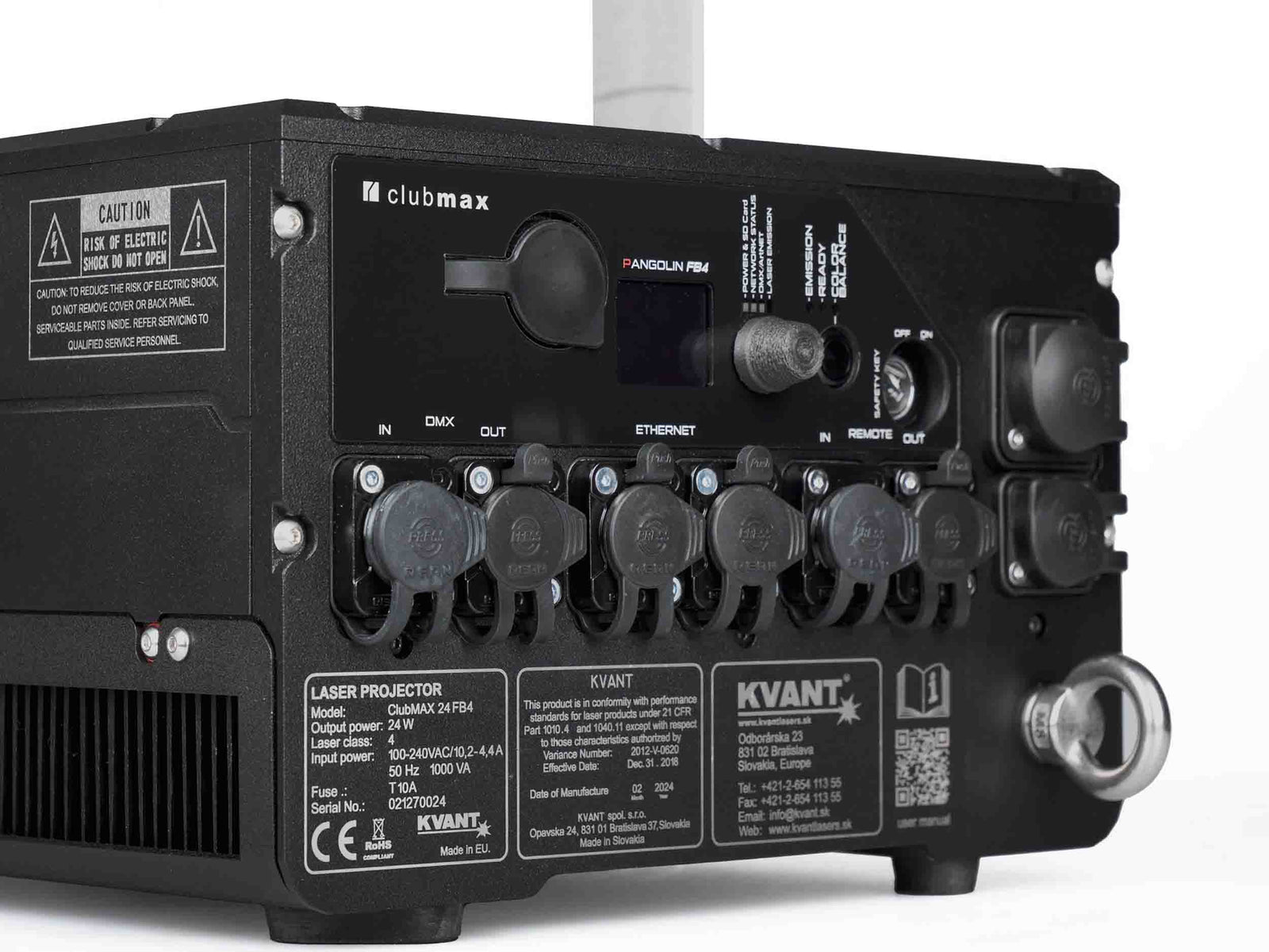 Kvant Lasers Clubmax 24 FB4 IP65 Full-Colour RGB Laser Projector by KVANT