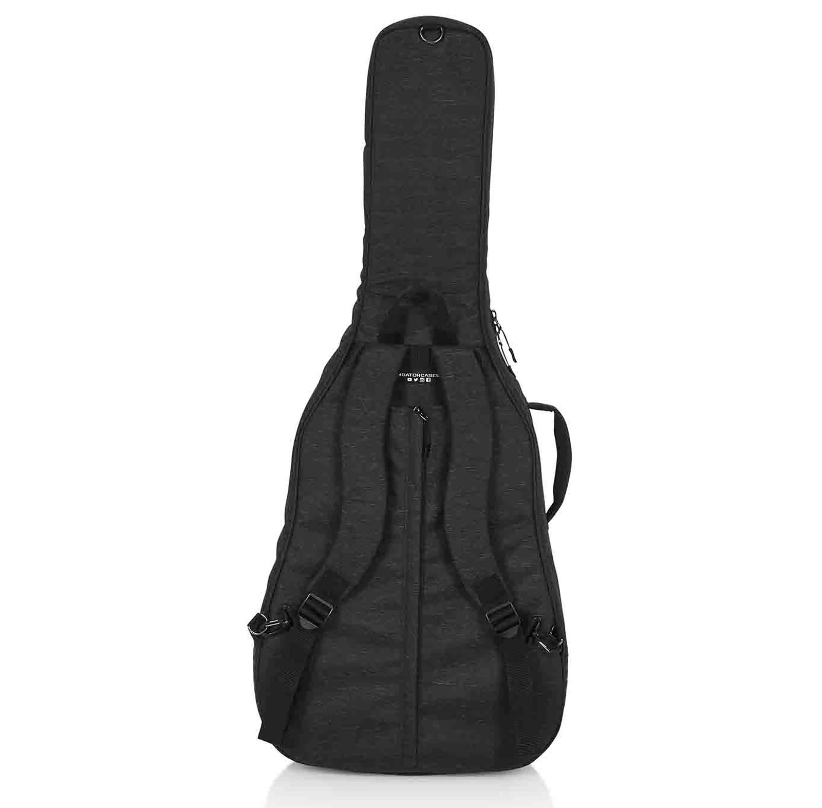 Gator Cases GT-JUMBO-BLK Transit Series Jumbo Acoustic Guitar Gig Bag with Charcoal Exterior - Black by Gator Cases
