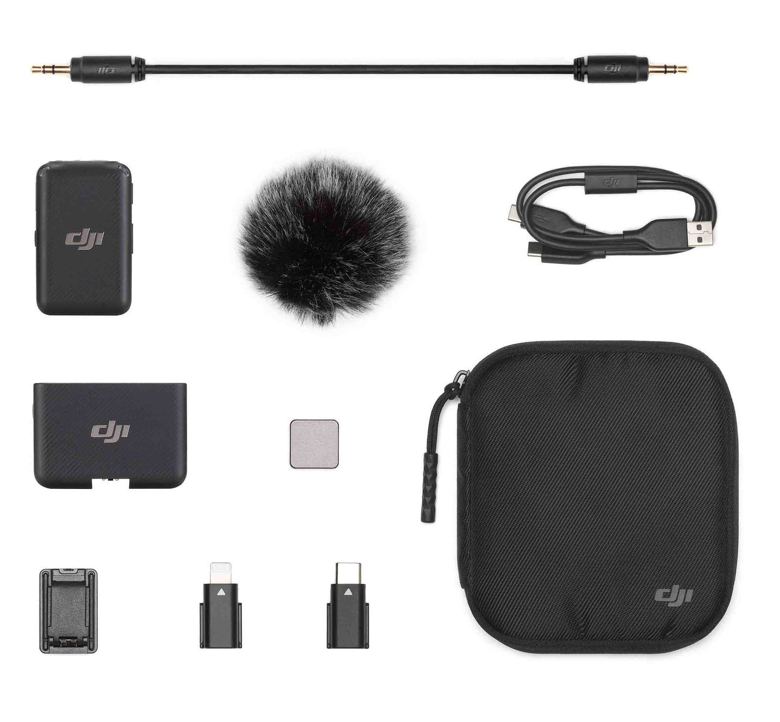 DJI Mic CP.RN.00000308.01, Compact Digital Wireless Microphone System/Recorder for Camera and Smartphone (2.4 GHz) by DJI