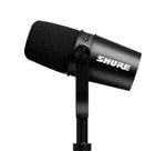 Shure Podcast Dual MV7-K Pro DJ Package with Mackie Onyx8 USB Recording Mixer and Sierra Desktop Boom Stand by Shure