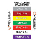 Accu-Cable AC3PDMX3PRO, 3-Pin Male to 3-Pin Female DMX Cable - 3 Ft by Accu Cable