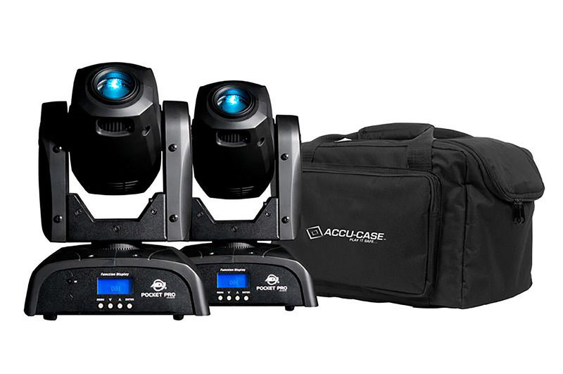 ADJ Pocket Pro Pak with Two Pocket Pro Moving Heads and F4 Par Bag by ADJ