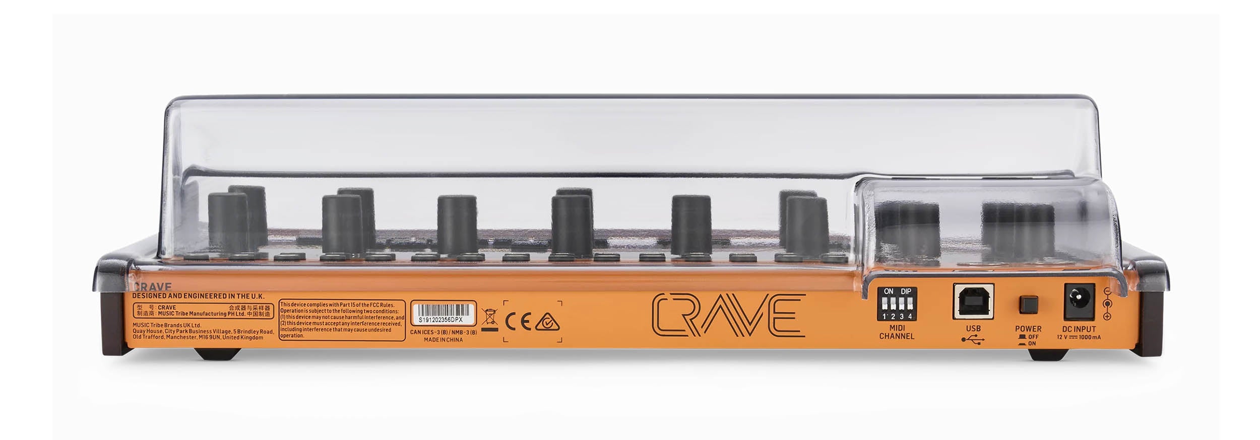 Decksaver DS-PC-EDGECRAVE, Protection Cover for Behringer CRAVE & EDGE Synthesizer by Decksaver
