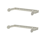 RCF H-BR 003 W, Pair of Brackets for Horizontal Wall Mounting of 12-Inch Compact C 32, M 12 and NX 912/932 Cabinets - White by RCF