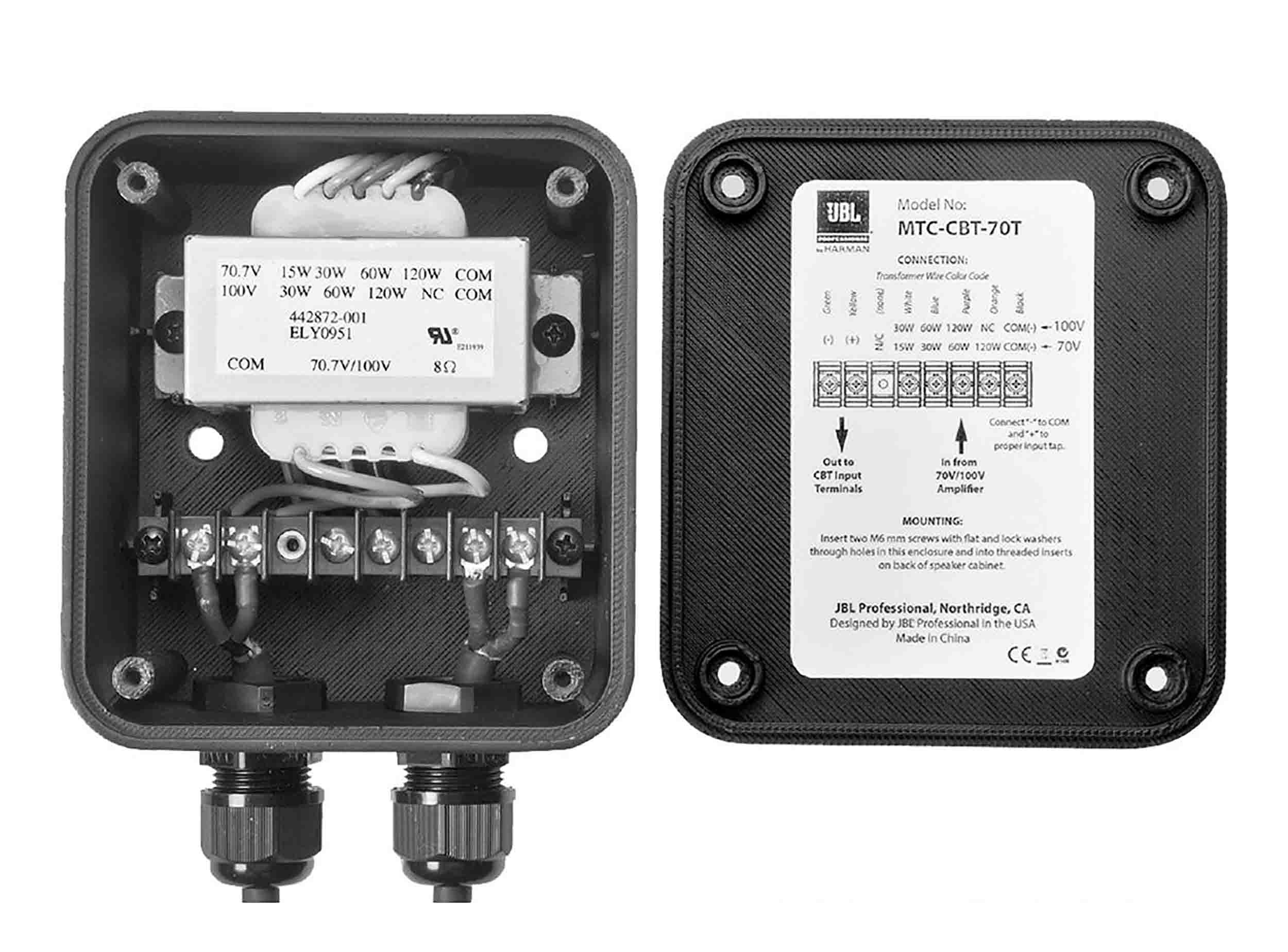 JBL MTC-CBT-70T, Bolt-On Transformer Module for CBT70J-1 and CBT70JE-1 JBL