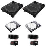 Pioneer DJ PLX-CRSS12 Hybrid Turntable Package with Decksaver Cover and VNL Cartridge by Pioneer DJ