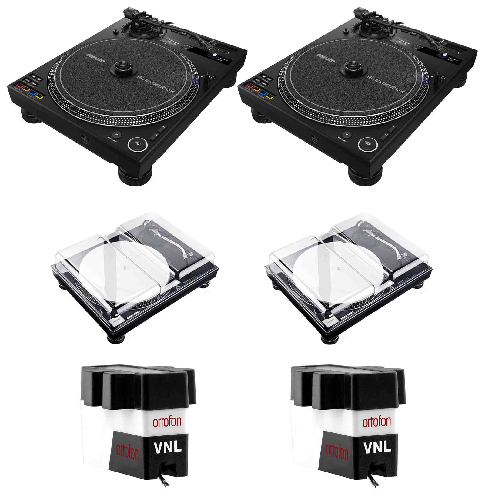 Pioneer DJ PLX-CRSS12 Hybrid Turntable Package with Decksaver Cover and VNL Cartridge by Pioneer DJ