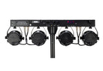 Eliminator Lighting Mini Par Bar with 4 LED Wash Fixtures, Tripod Stand, Remote, and Bag by Eliminator Lighting