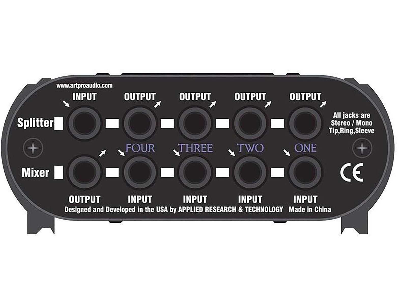 Art SPLITMix4, Four Channel Passive Splitter and Mixer by ART