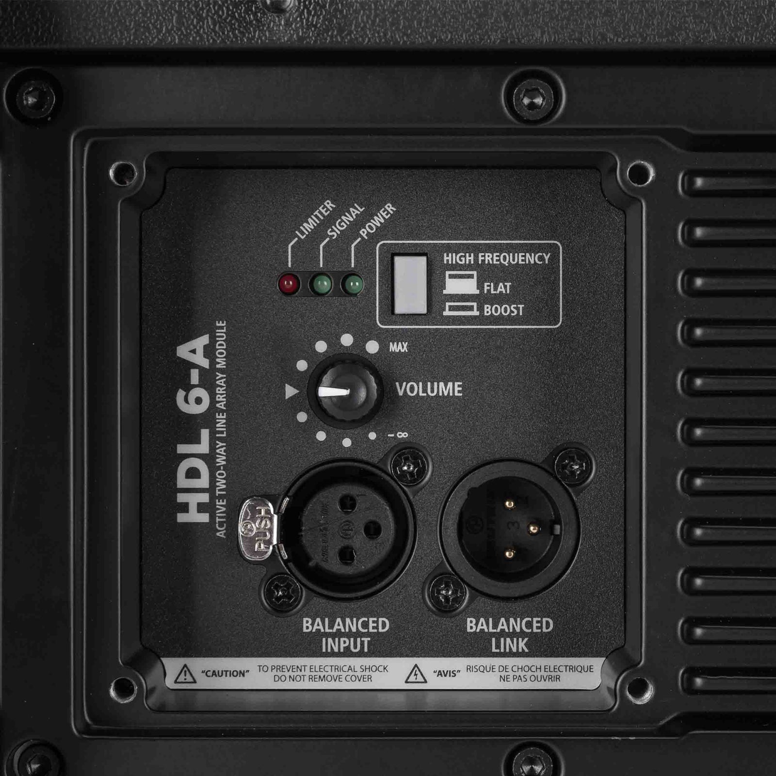 RCF HDL6-A, 1400W Dual 6" Active Line Array Module - Black by RCF