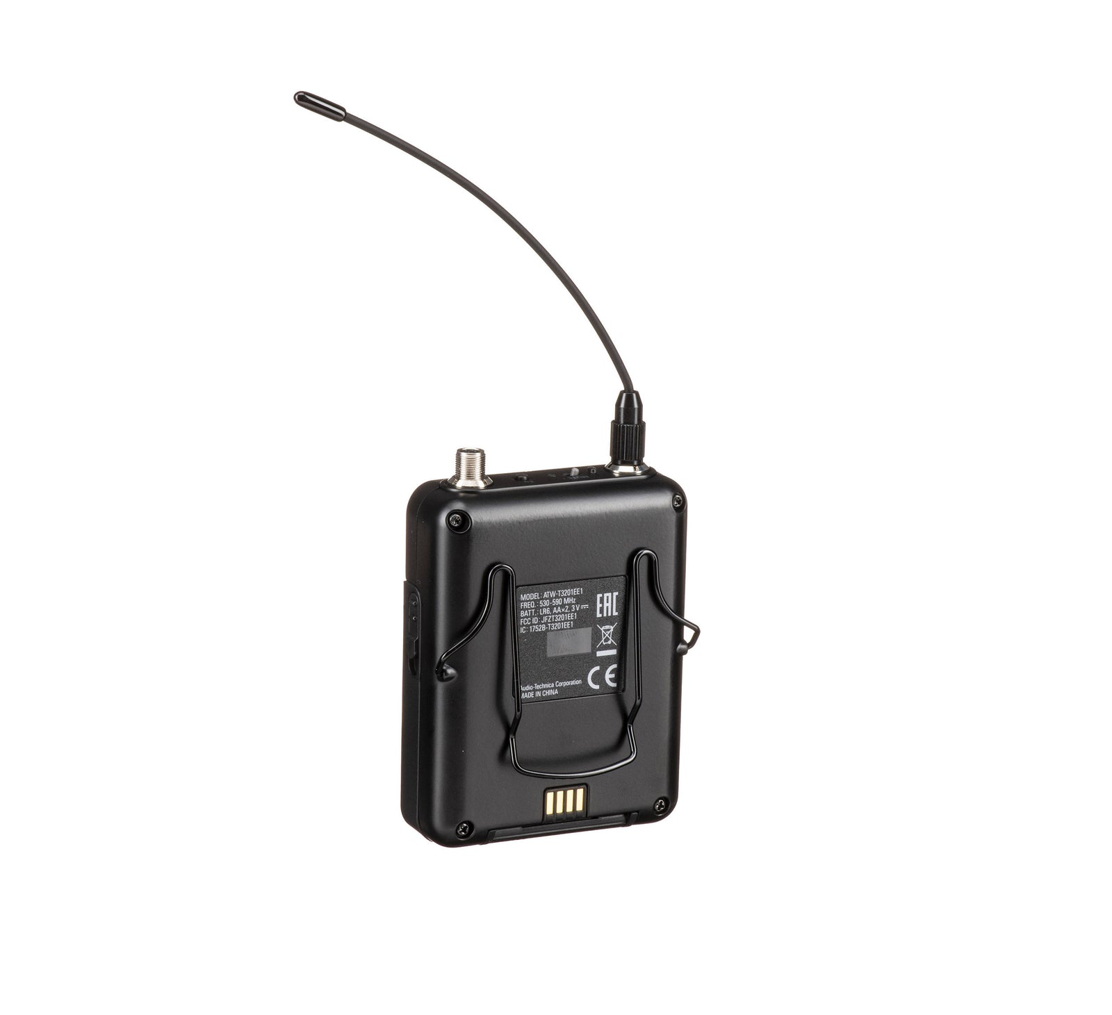 Audio-Technica ATW-3211DE2, 3000 Series Bodypack Wireless Microphone System with No Mic DE2 - 470 to 530 MHz by Audio-Technica