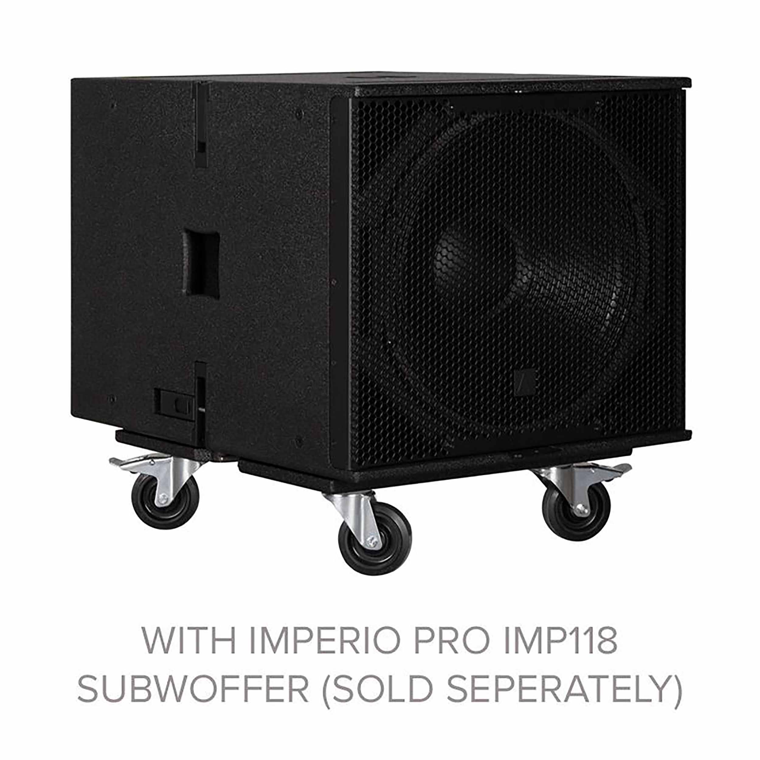 Avante Audio IMPERIO PRO IMC118, Removable Caster Board for Imperio Pro IMP118 subwoofer by ADJ