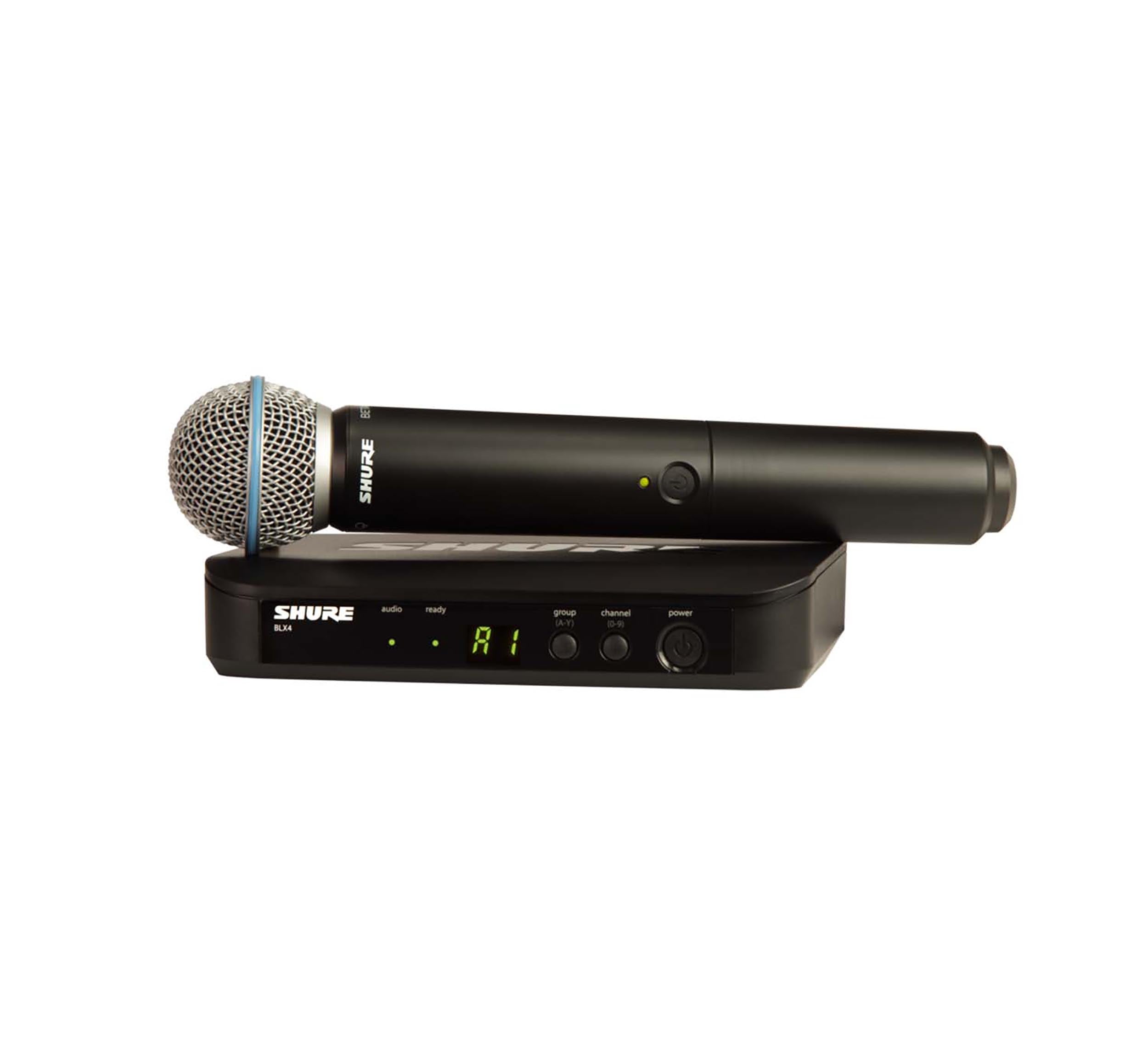 Shure BLX24/B58, Wireless Handheld Microphone System with Beta 58A Handheld Transmitter