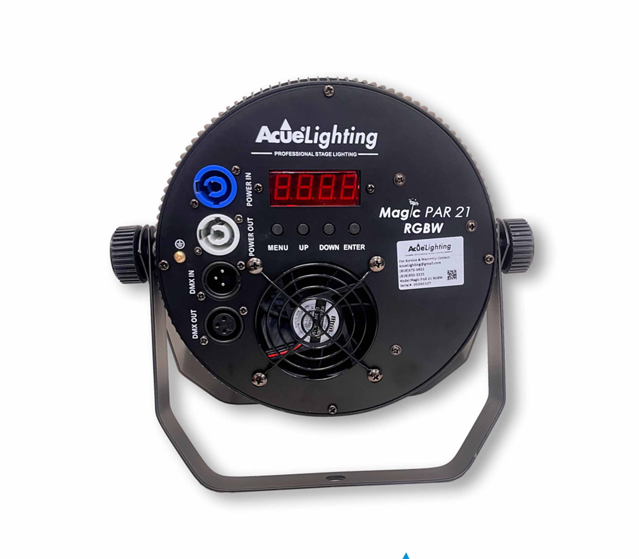 Acue Lighting Magic 21, 21x10W 4-in-1 RGBW LED PAR DMX Light with Built-in Programs and 25° Beam Angle by Acue Lighting