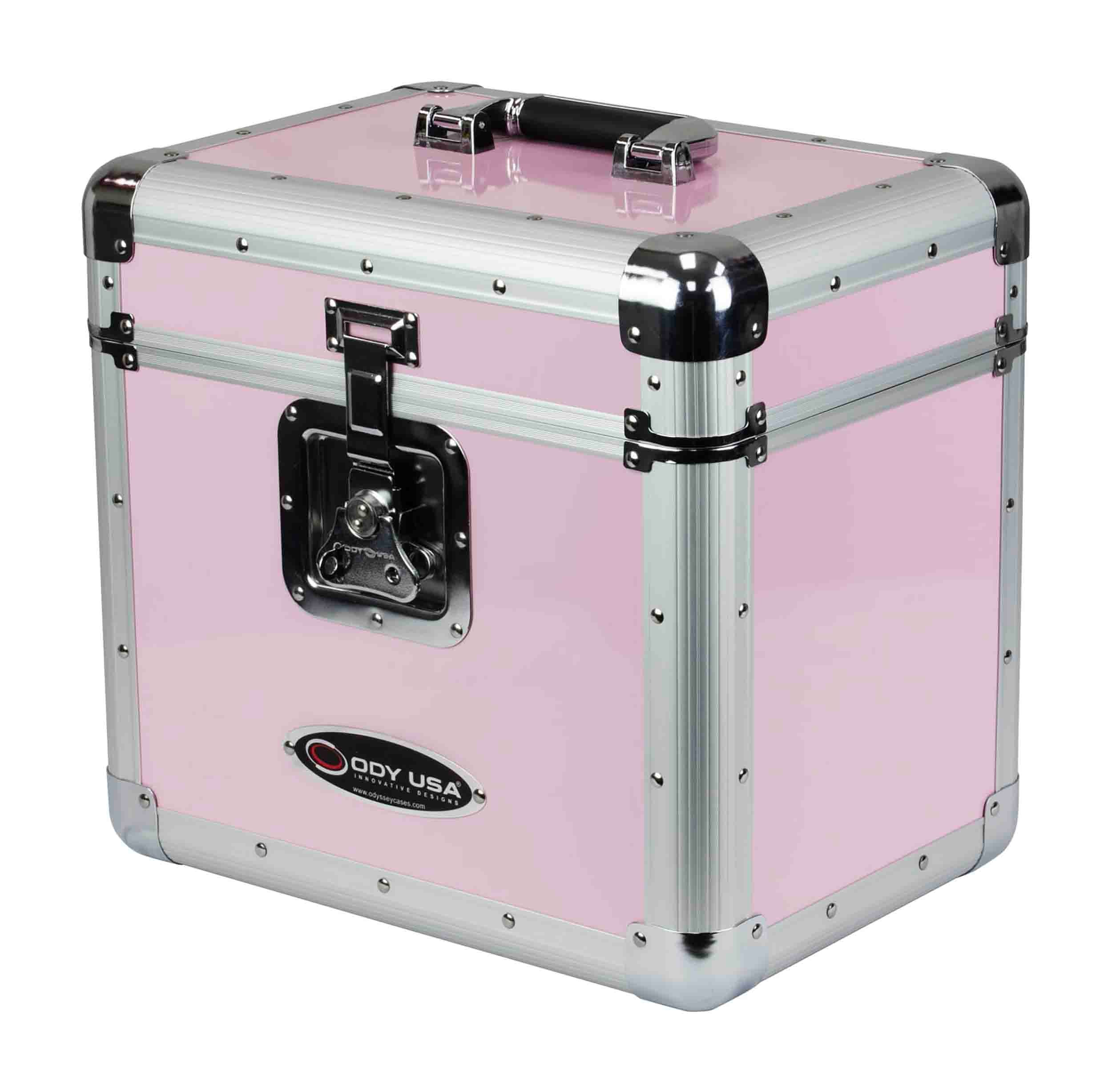 Odyssey KLP1PINK, KROM Series Pink Record / Utility Case for 70 12″ Vinyl Records and LPs