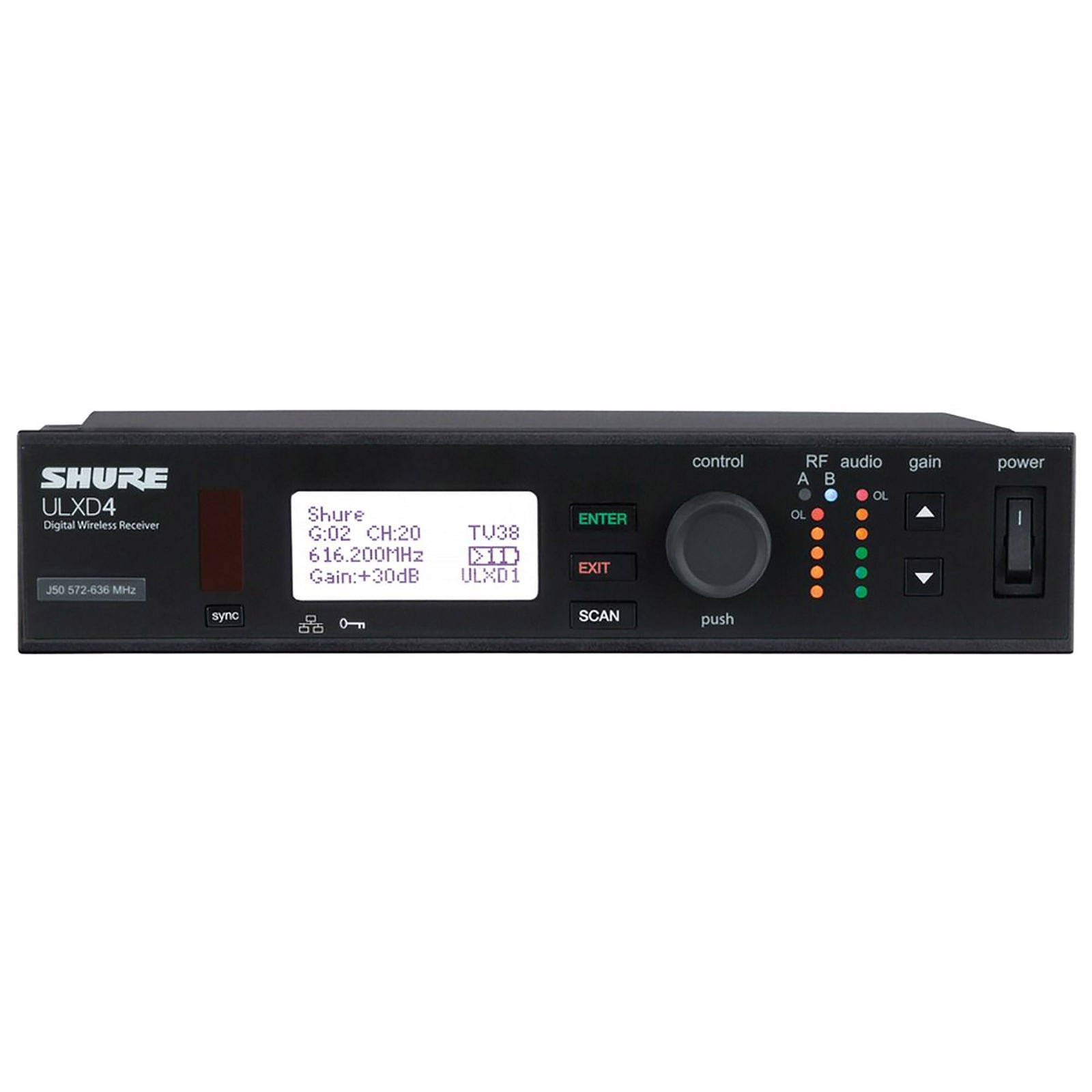 Shure ULXD2/B58-G50-PK, Digital Handheld Transmitter Package with Beta 58A Capsule with ULXD4 Receiver and Case by ProX Cases