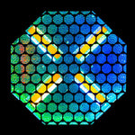 ADJ Vintage X Retro Amber Blinder Effects (2000K) with Vibrant Background RGB LEDs by ADJ