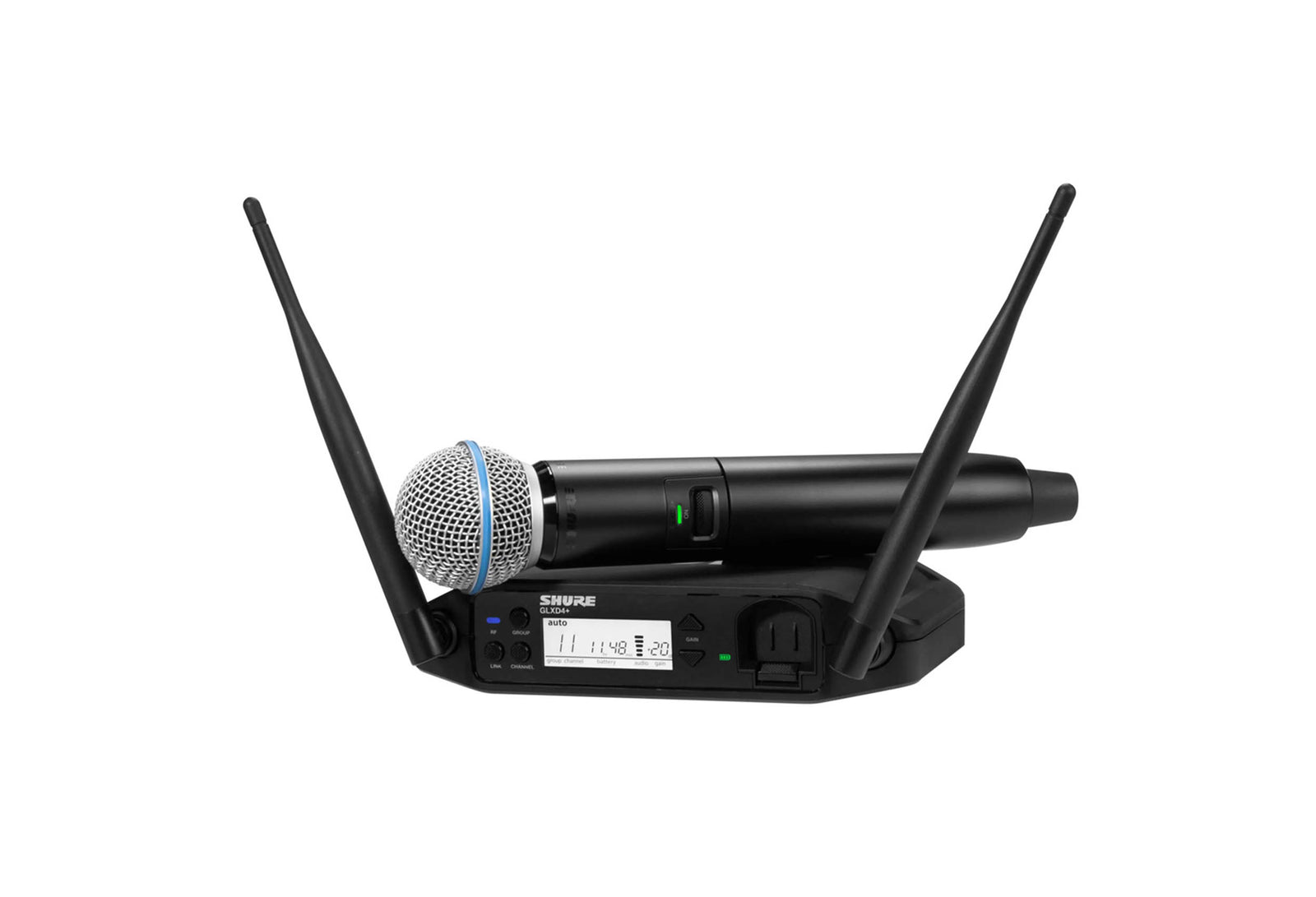 Shure GLXD24+/B58-Z3, Digital Wireless Handheld System with BETA 58A Vocal Microphone by Shure