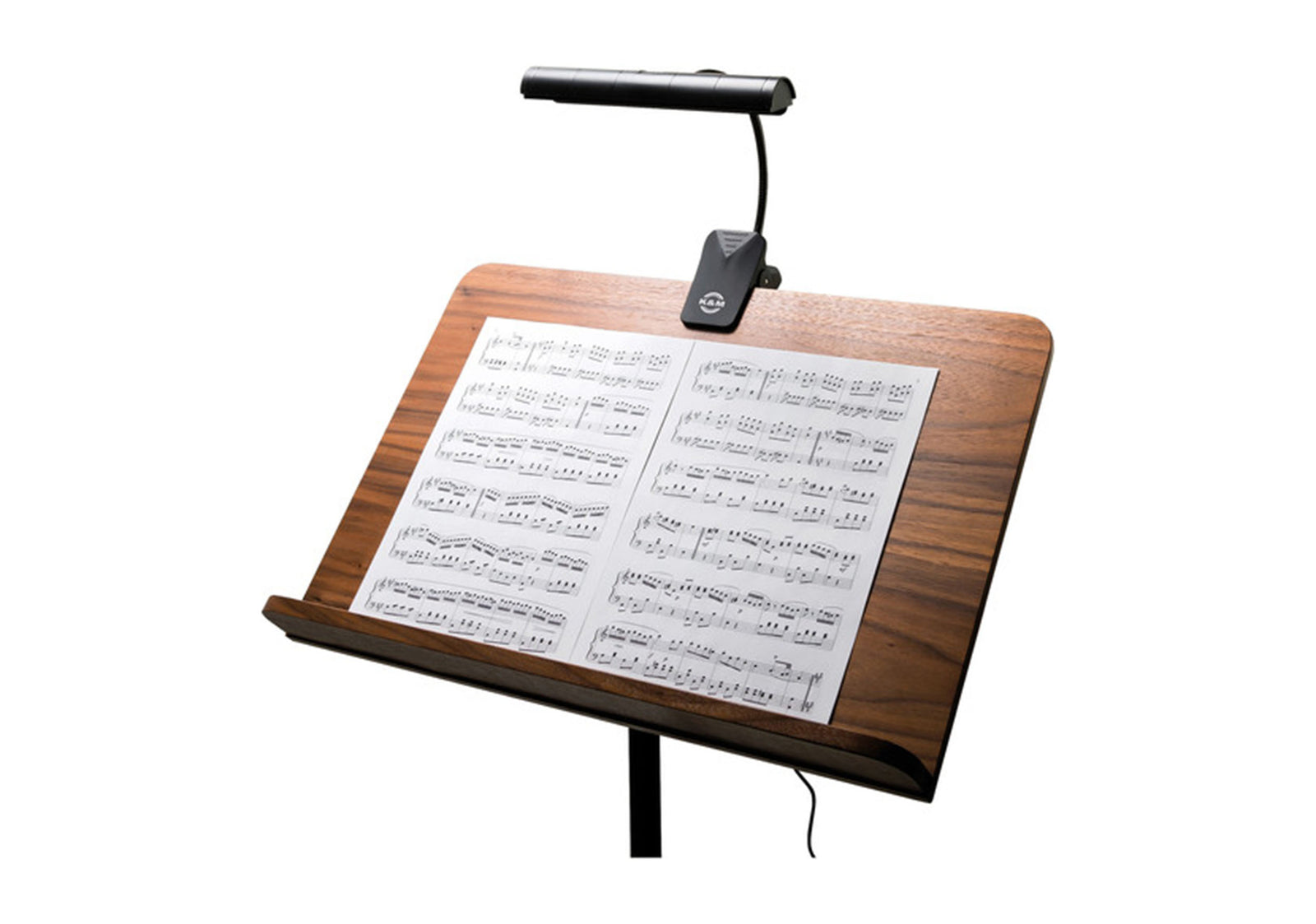 K&M 12287 Orchestra Music Stand Light - Black by K&M