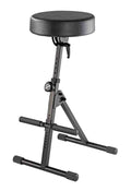 K&M Performer and Musicians Stool with Pneumatic Lift - Black by K&M