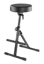 K&M Performer and Musicians Stool with Pneumatic Lift - Black by K&M