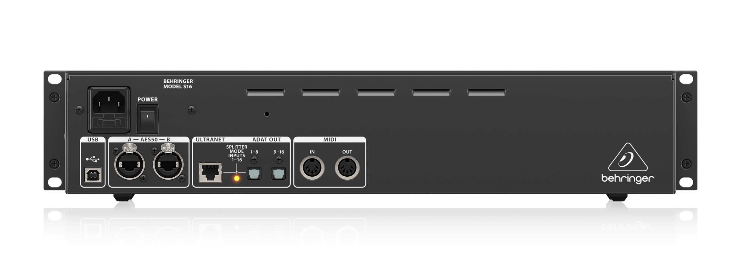 Behringer S16 Remote-Controllable Midas Preamps, 8 Outputs and Networking SuperMAC Technology