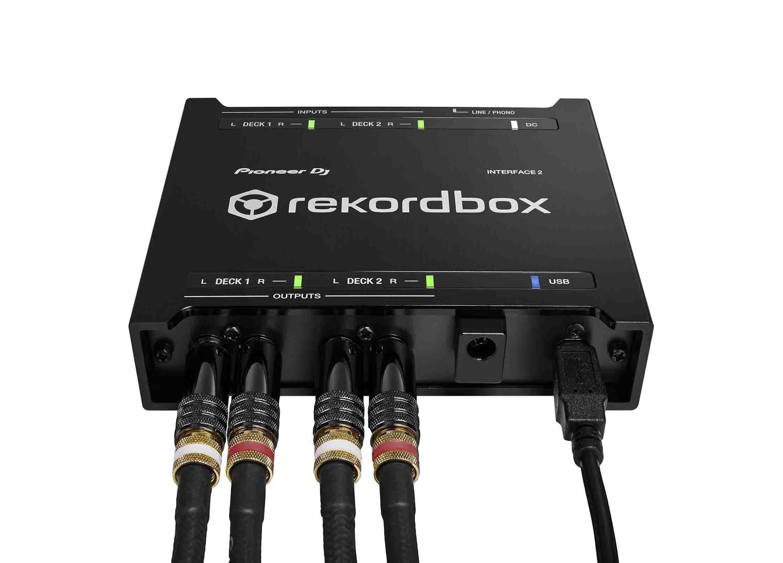 Pioneer DJ INTERFACE 2, 2-Channel Audio Interface for Rekordbox Dvs