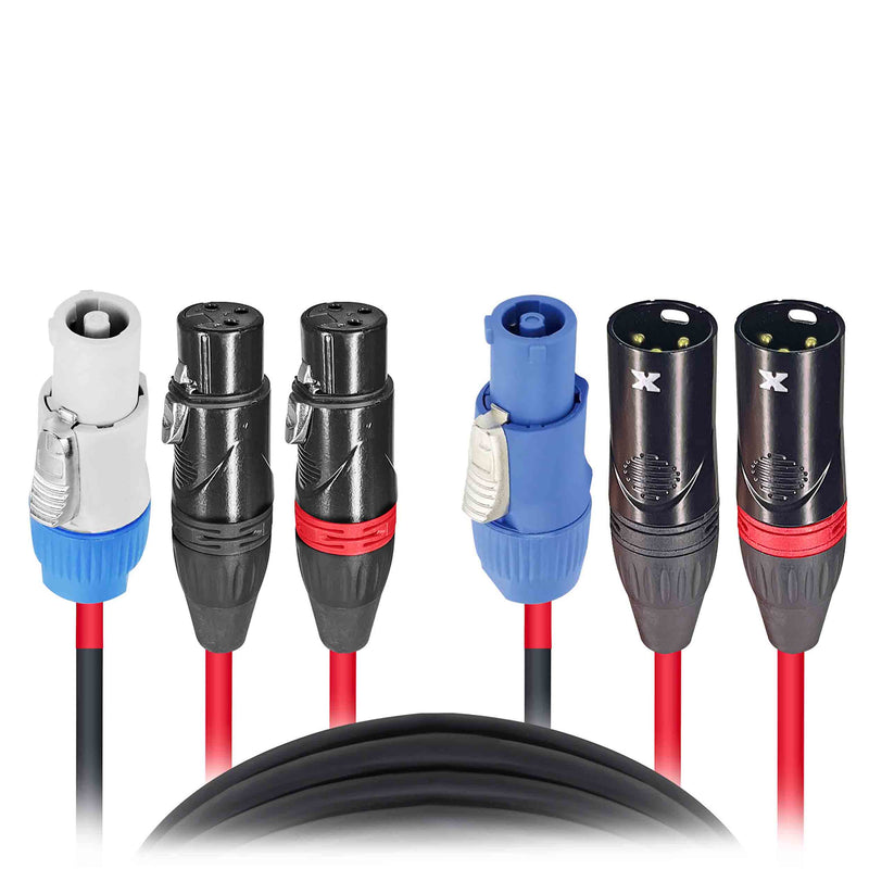 ProX XC-PWC14-DXLR100, 100 Ft Jumper Power Connection with Dual XLR-F And XLR-M by ProX Cases