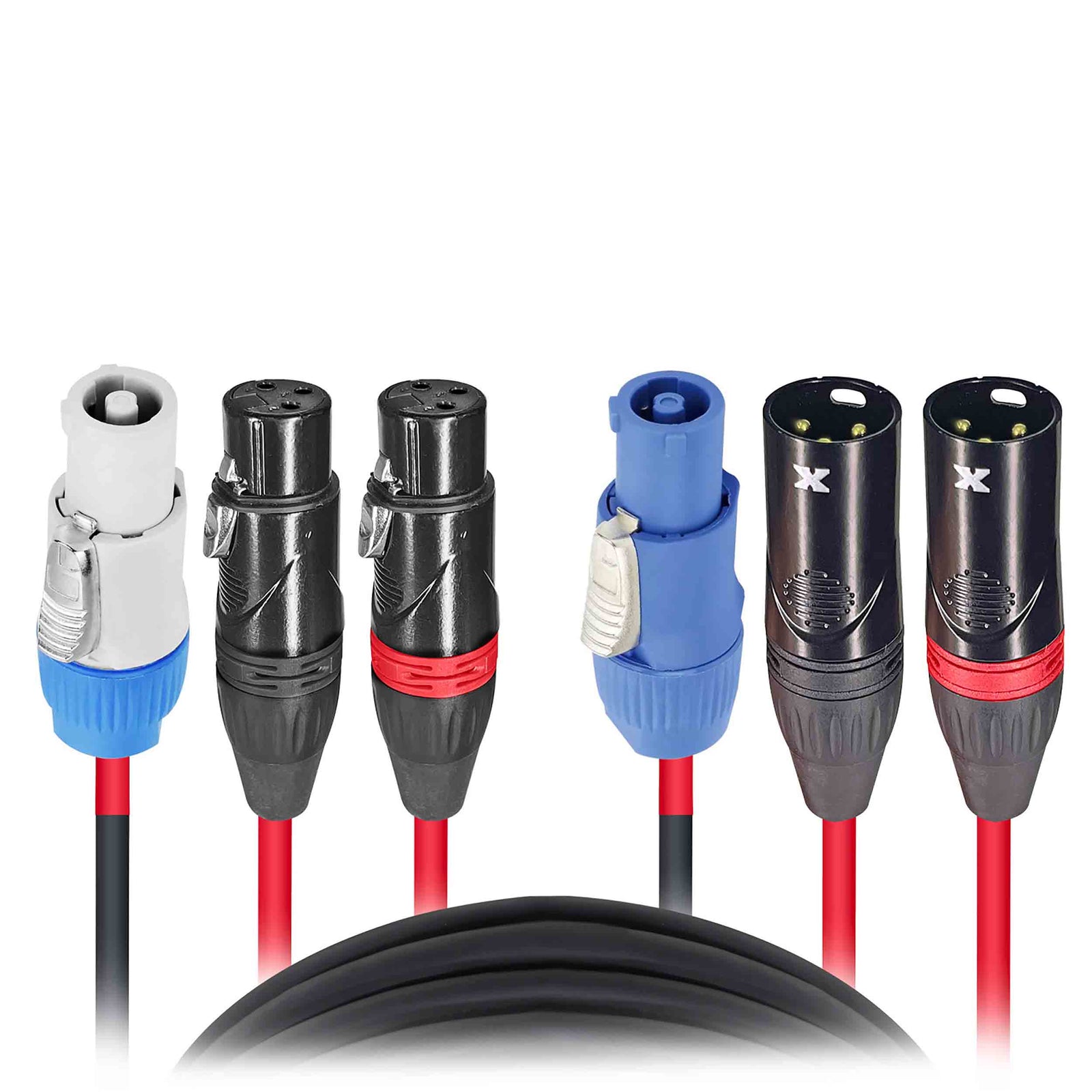 ProX XC-PWC14-DXLR100, 100 Ft Jumper Power Connection with Dual XLR-F And XLR-M by ProX Cases