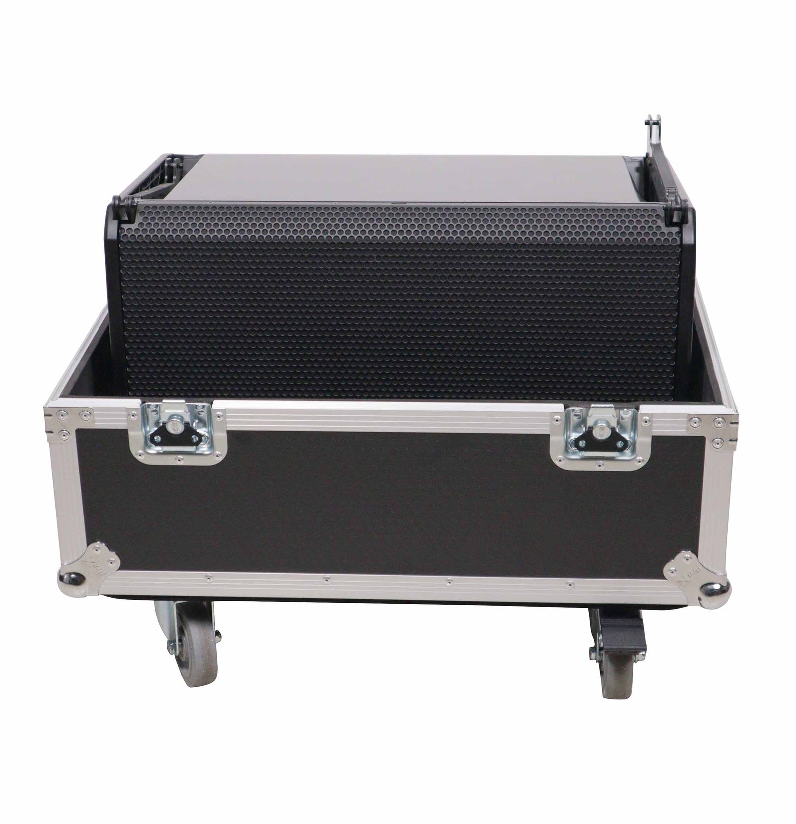 QSC LA112SP302622W, 2-Way 12" Powered Line Array Loudspeaker Package with Flight Case by QSC