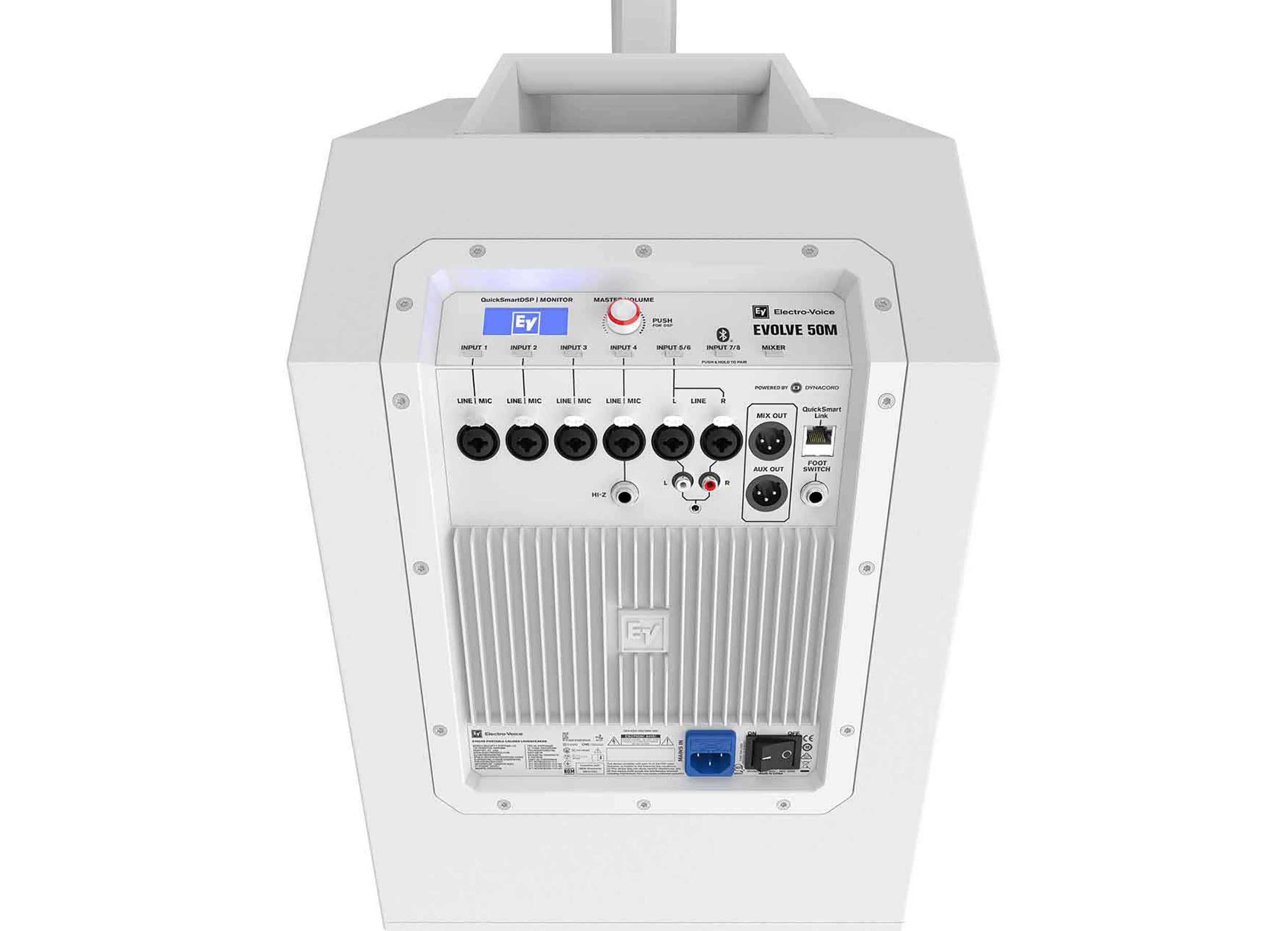Electro-Voice Evolve 50 Column Speaker Array and Subwoofer in White by Electro-Voice