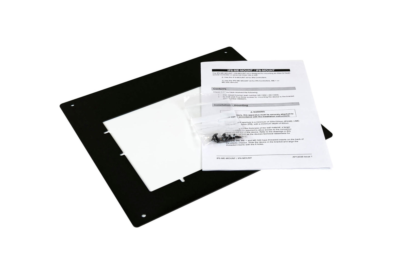 Allen and Heath AH-IP6-ME-MOUNT, Wall Mount Bracket for IP6 Remote Controller and ME Personal Monitor by ALLEN & HEATH