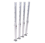 ProX XSQ-2848X4, Set of Four StageQ Platform Telescoping Legs 28-to-48-Inch Height Adjustable Legs Only by ProX Cases