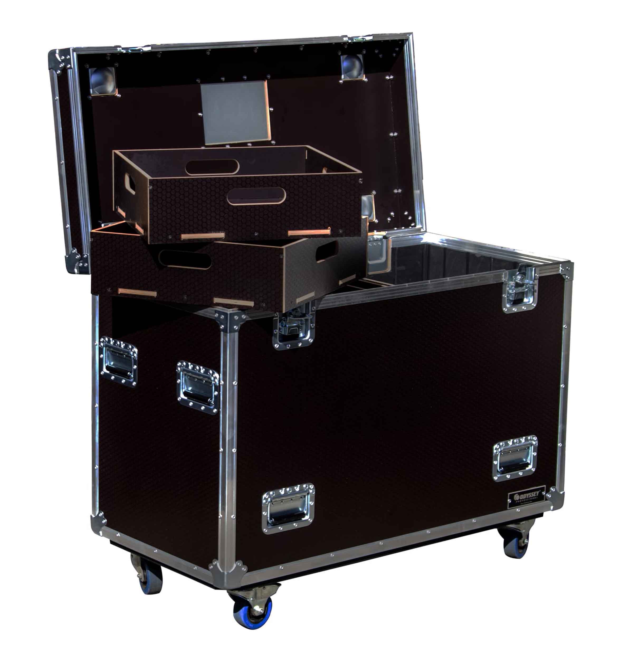 Odyssey OPT452230WBRN, Professional Brown Hex Board Utility Tour Trunk Case with Caster Wheels by Odyssey