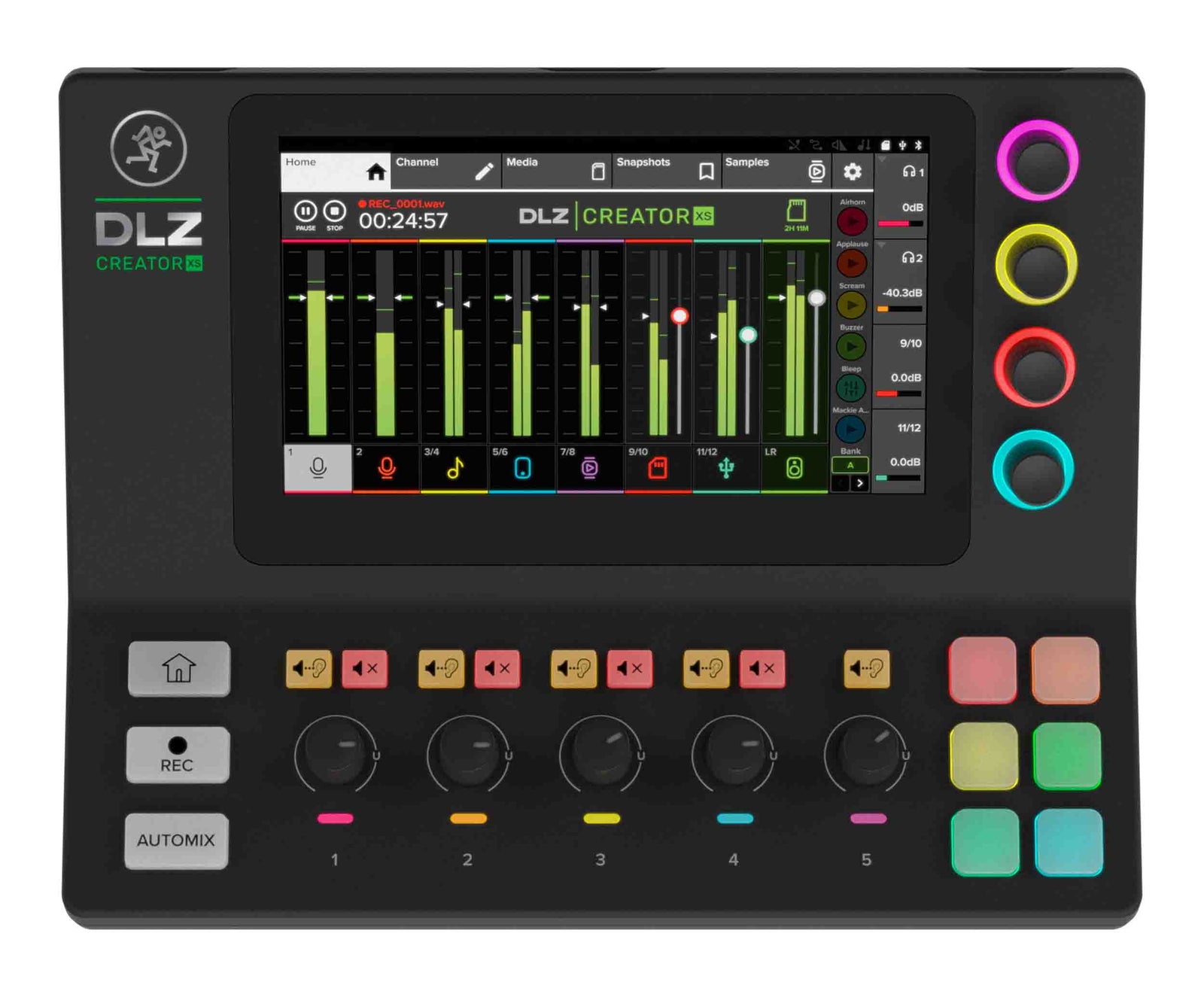 Mackie DLZ Creator XS Compact Adaptive Digital Mixer for Podcasting and Streaming by Mackie
