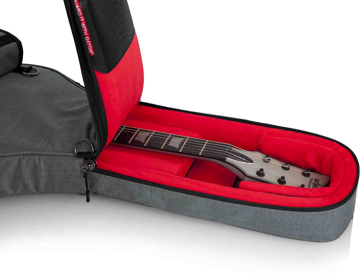 Gator Cases GT-ELECTRIC-GRY Transit Series Electric Guitar Gig Bag with Light Grey Exterior by Gator Cases