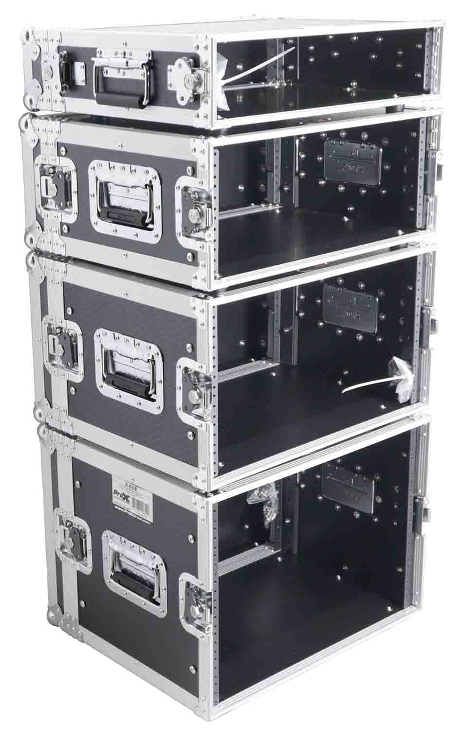 ProX X-4UE 4U Deluxe Effects Rack 14" Deep Rail to Rail with Handles by ProX Cases