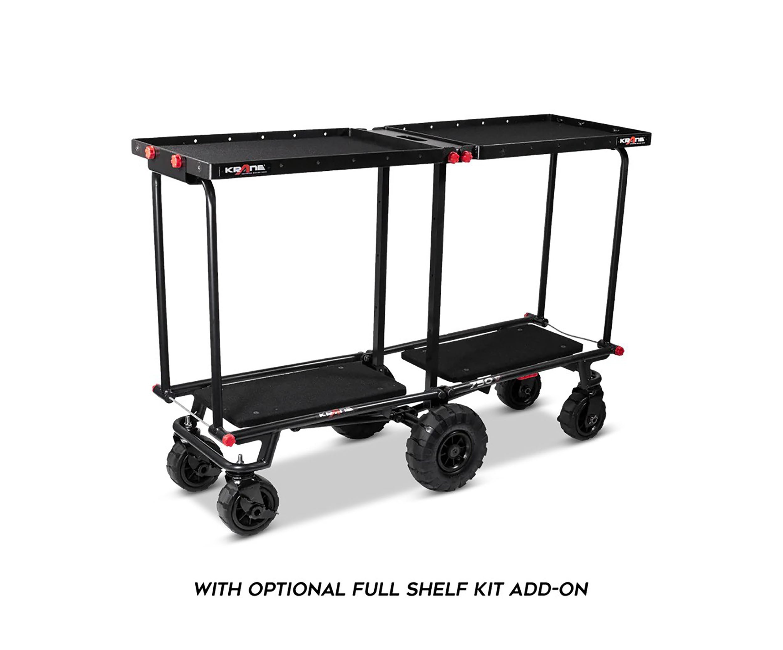 Krane AMG750-AT ALL-TERRAIN Heavy Duty Equipment Cart - Multi-Mode Folding Longbed with 750 lb Capacity