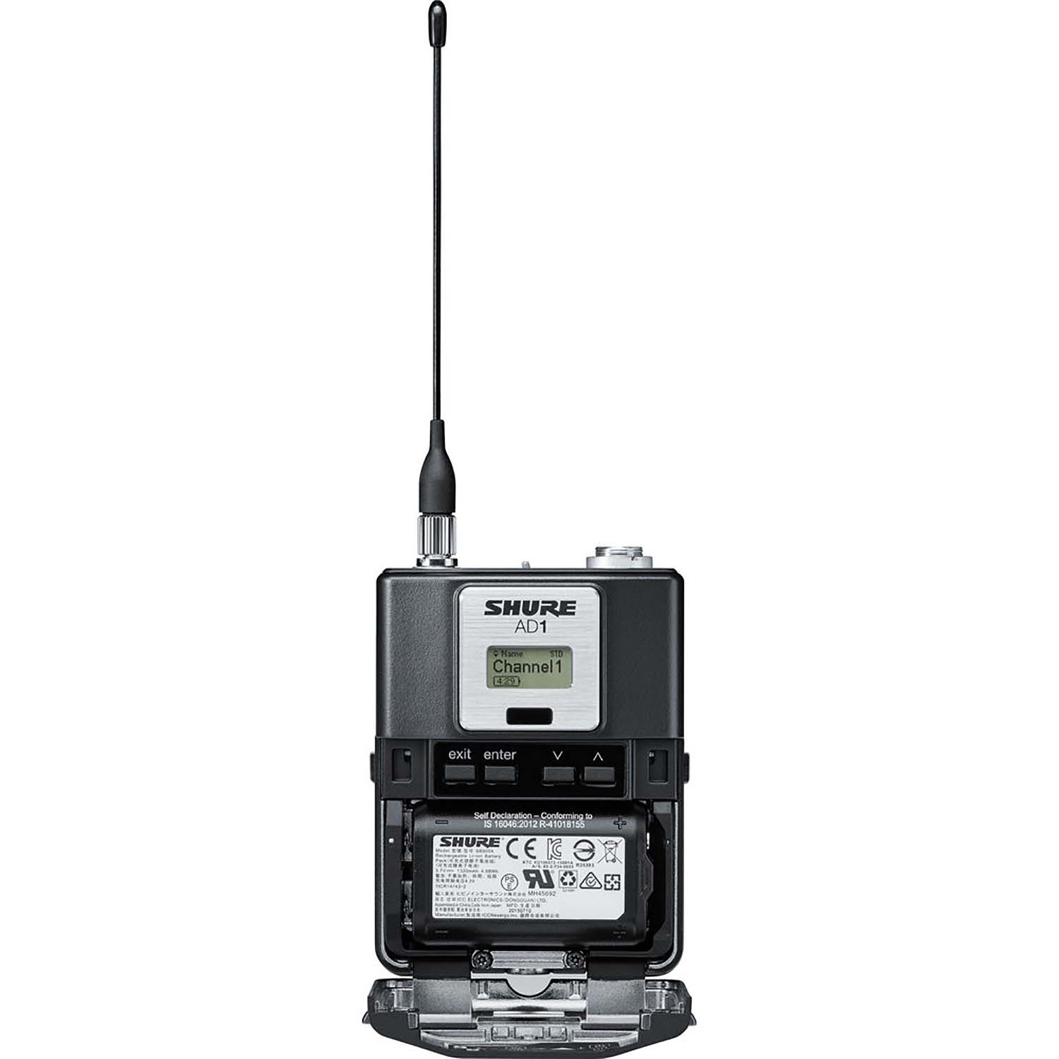Shure AD1 Bodypack Transmitter with TA4 Connector by Shure