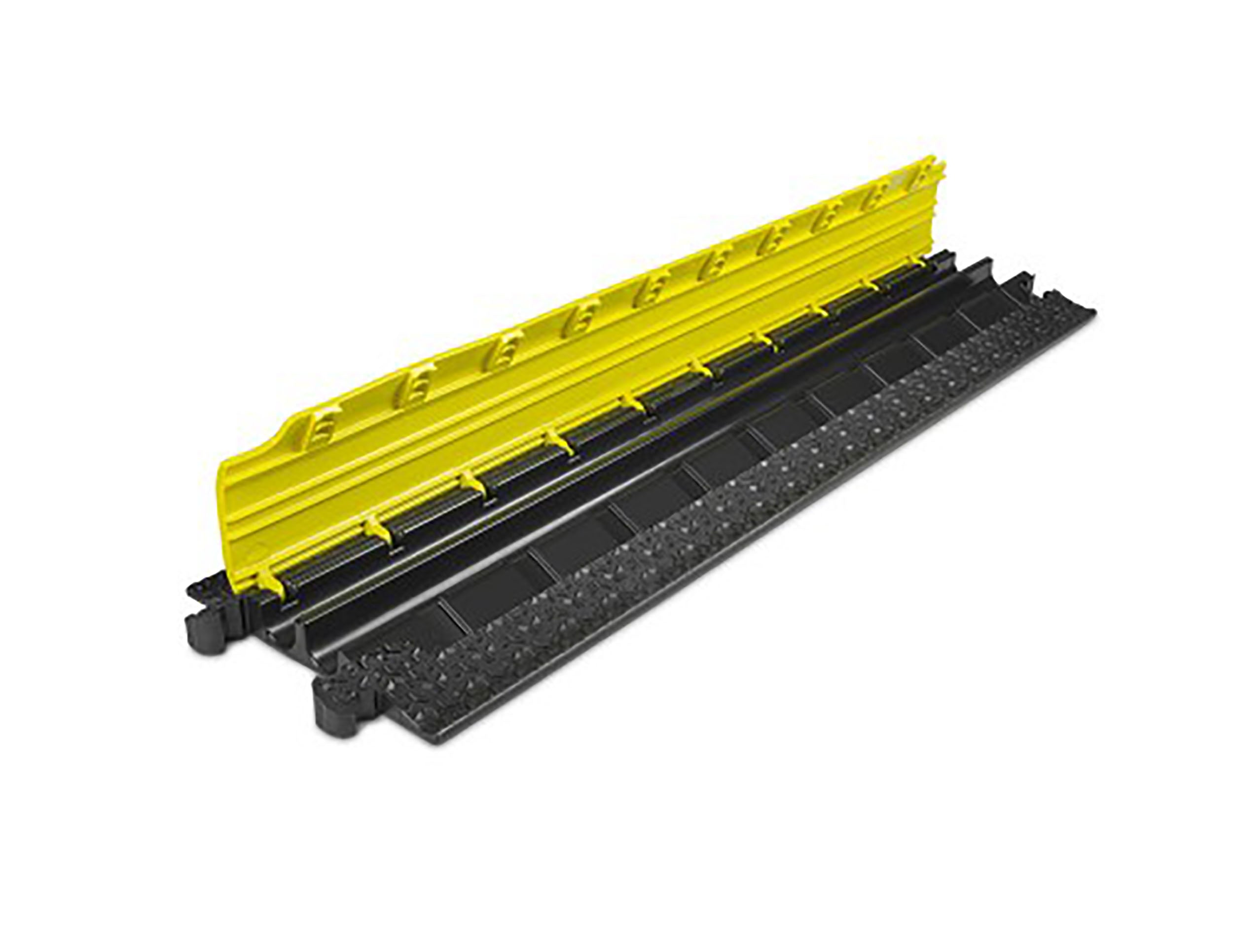 Defender 86100, 2 Channels Medium Duty Cable Protector - Black/Yellow by Defender