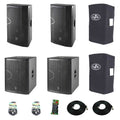 DAS Audio 412ACVRALTEA12718A 12-Inch Powered Speakers DJ Package with Subs by DAS Audio