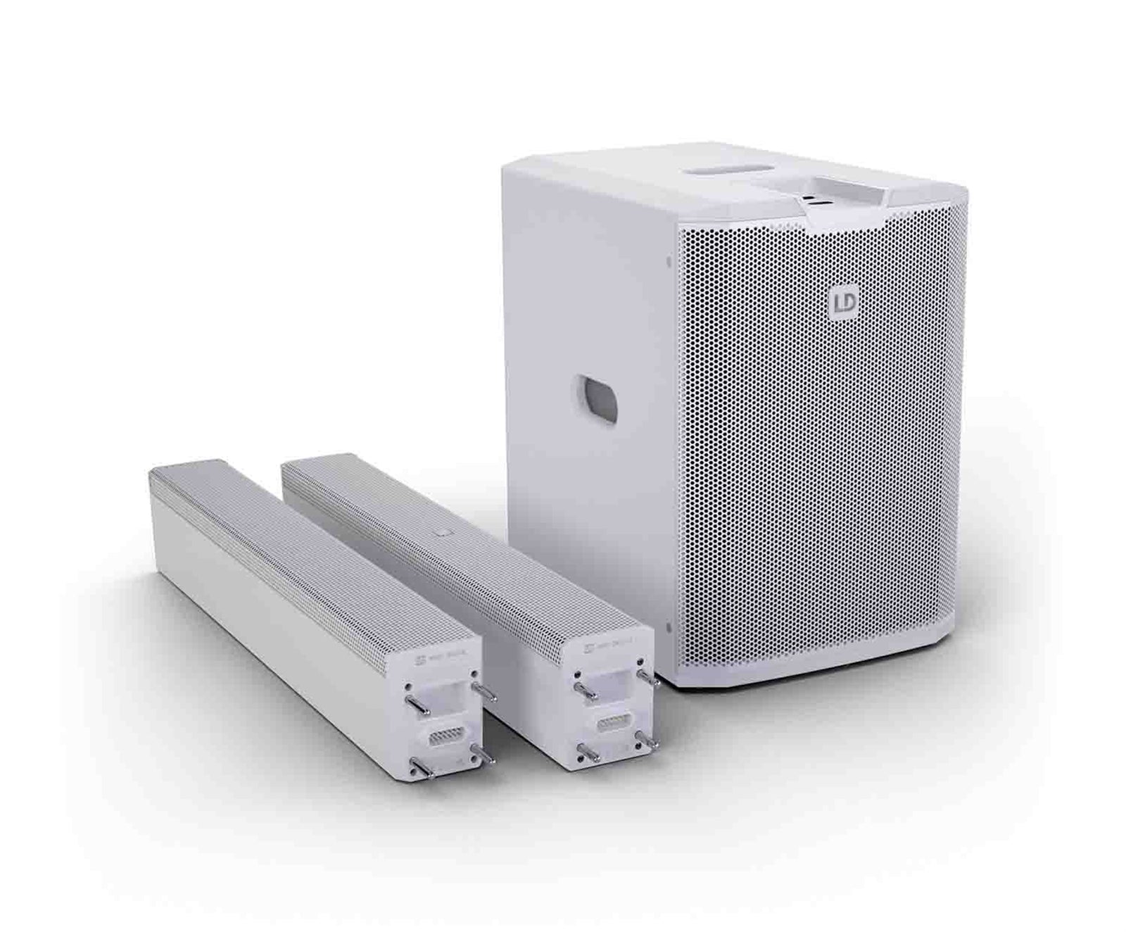 LD System MAUI 28 G3 W, Compact Cardioid Powered Column PA System - White by LD Systems