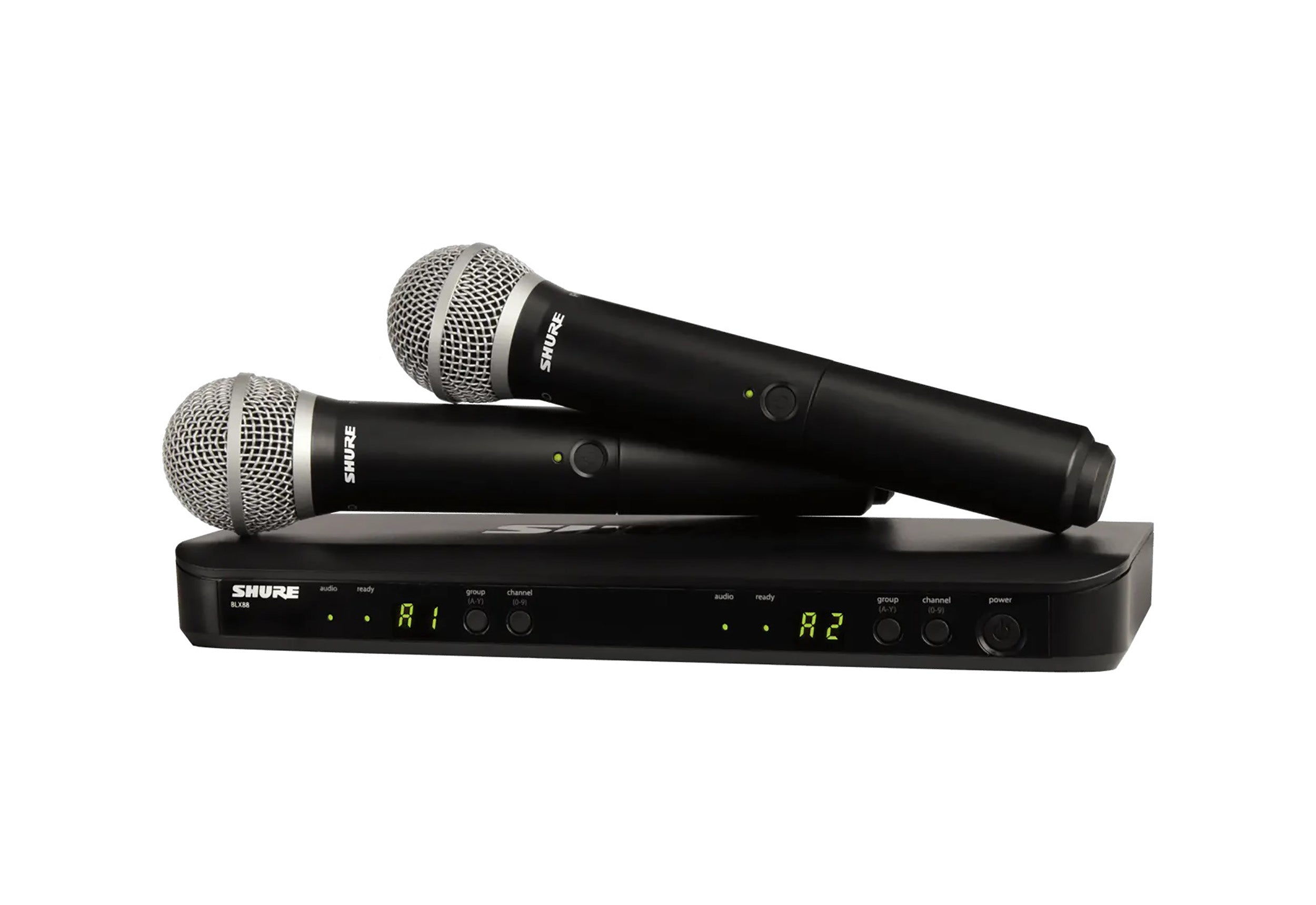 B-Stock: Shure BLX288/PG58-H9, Wireless Dual Vocal System with two PG58 Handheld Transmitters