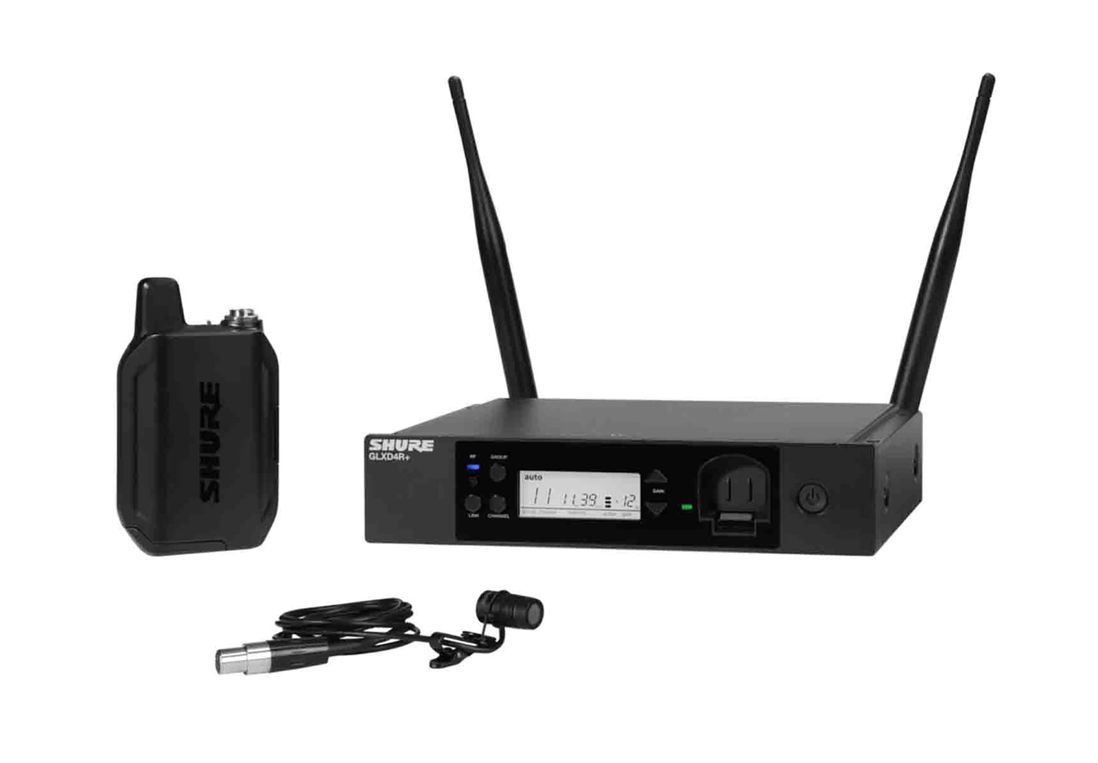 Shure GLXD14R+/85-Z3 Digital Wireless Rack System with WL185 Lavalier Microphone by Shure