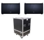 QSC LA112SP302622W, 2-Way 12" Powered Line Array Loudspeaker Package with Flight Case by QSC