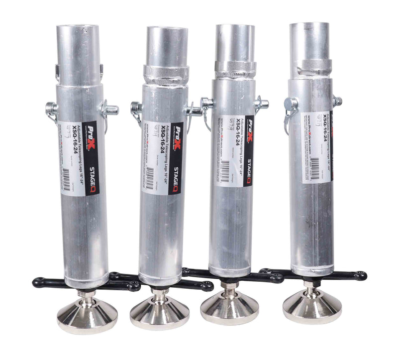 ProX XSQ-1624MK2, Set of 4 Telescoping Stage Legs with Ball Joint Adjusts from 16 to 24 inches by ProX Cases