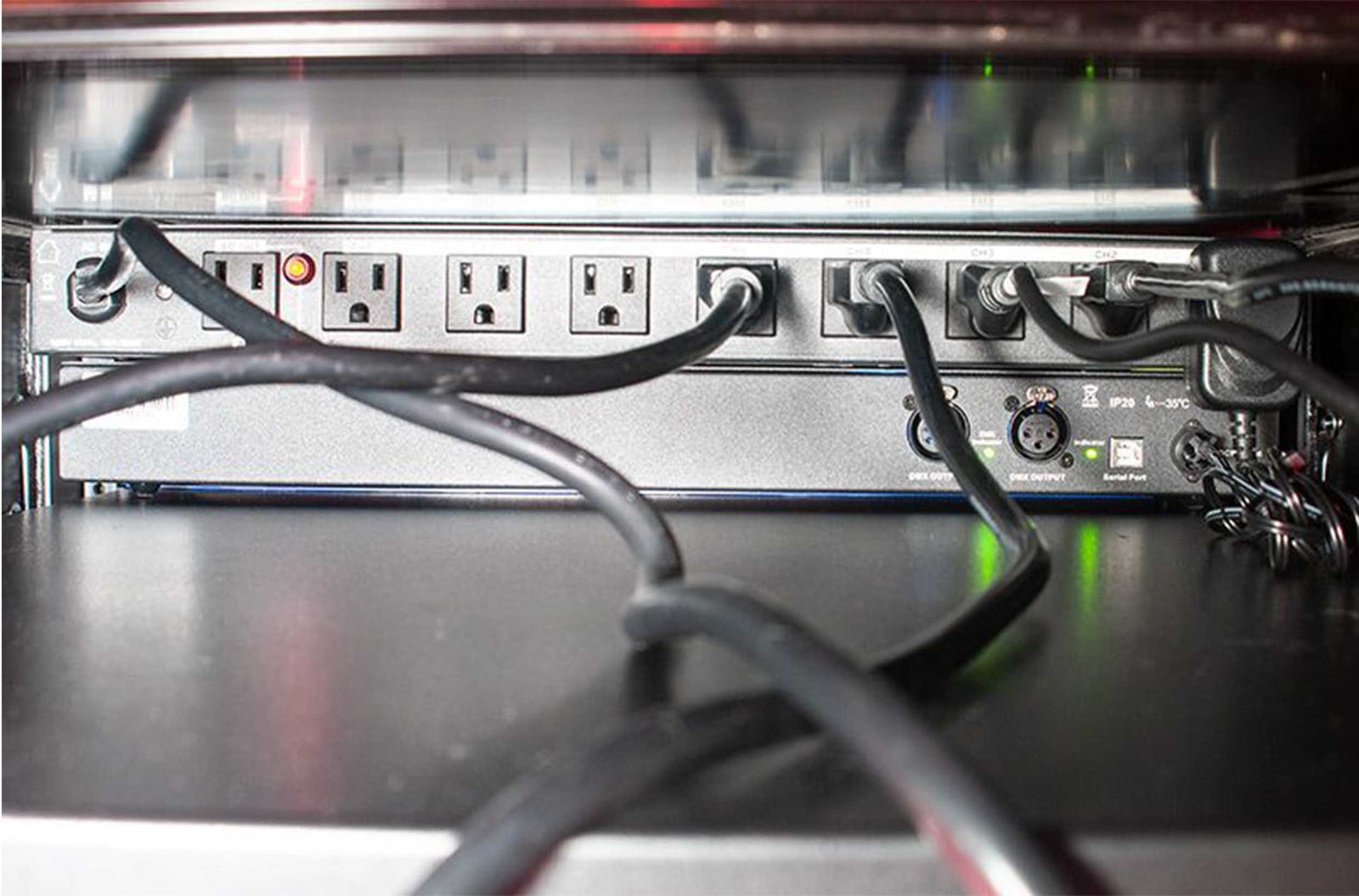 ADJ POW-R BAR RACK USB, AC Power Center with 10, 3-Prong Edison Power Outlets and 2 USB Charging Ports. by ADJ