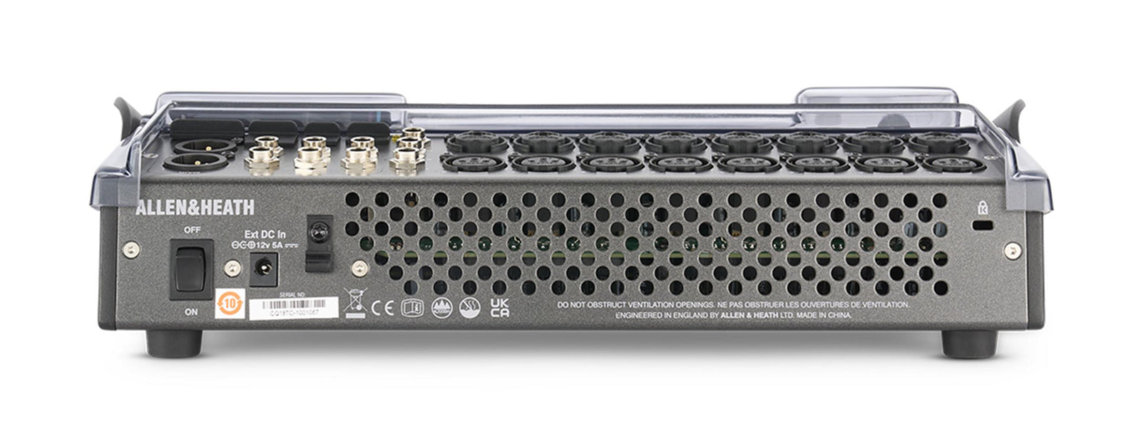 Decksaver DS-PC-CQ18T, Protection Cover for Allen & Heath CQ-18T COVER Digital Mixer by Decksaver