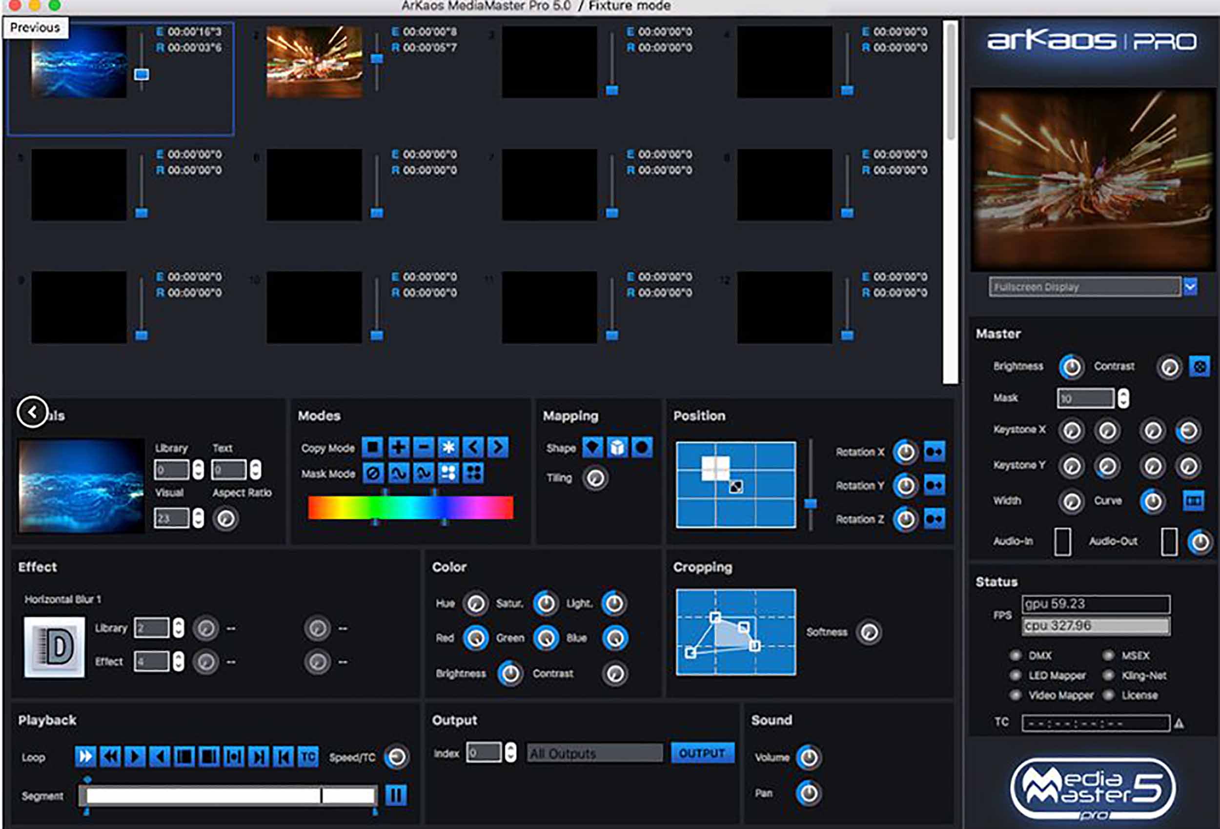 ADJ Studio Server, ArKaos Powerful System for Lighting Designer