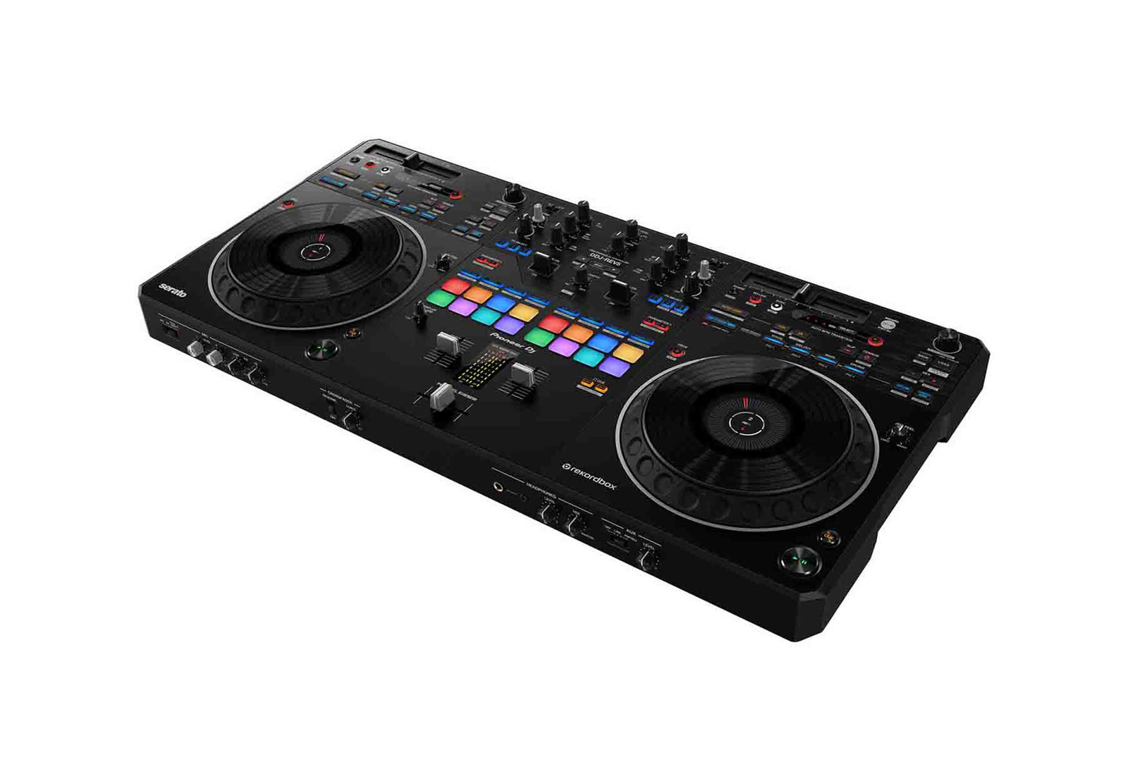 Pioneer DDJ REV5, 2 Channel DJ Controller Package with ProX Flight Case by Pioneer DJ